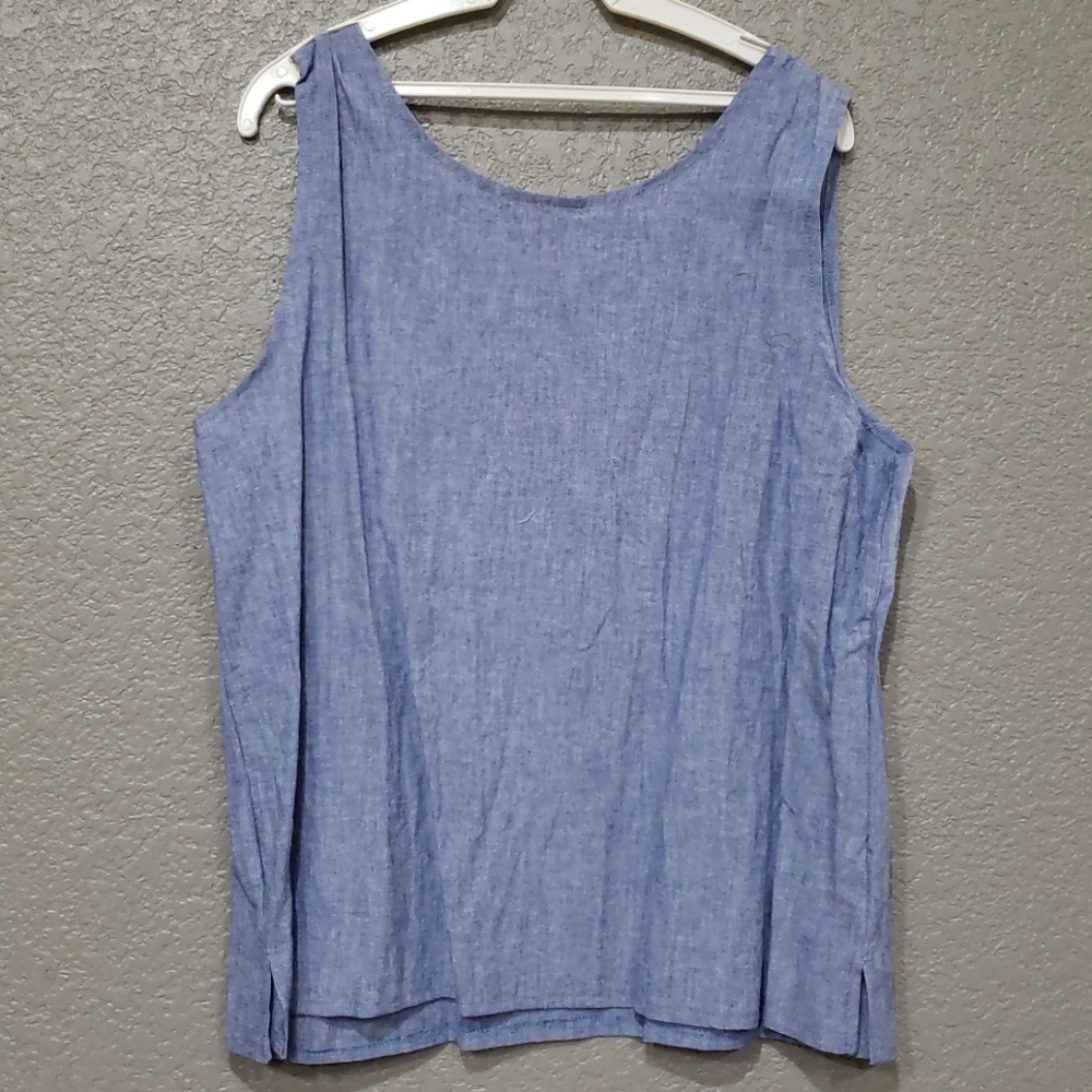 Or-Lee vintage chambray 2piece tank top and jacket - Picture 2 of 8